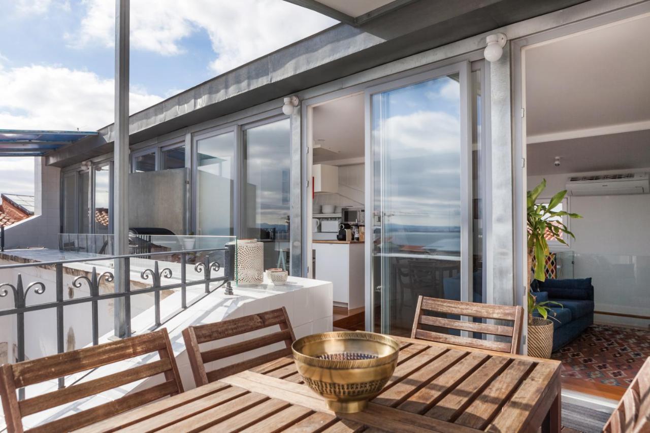Amazing Rooftop Terrace With River And Historic City View 4 Bedrooms 4 Bathrooms Ac 19Th Century Building Chiado Lisbona Esterno foto