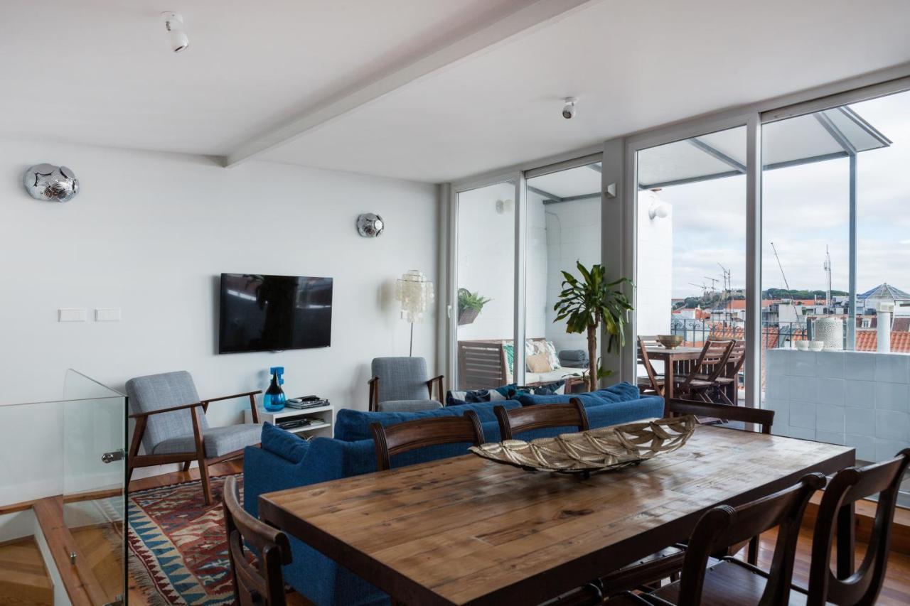 Amazing Rooftop Terrace With River And Historic City View 4 Bedrooms 4 Bathrooms Ac 19Th Century Building Chiado Lisbona Esterno foto