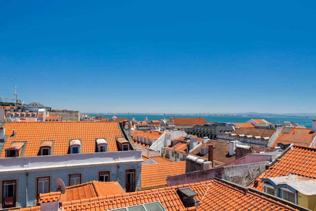 Amazing Rooftop Terrace With River And Historic City View 4 Bedrooms 4 Bathrooms Ac 19Th Century Building Chiado Lisbona Esterno foto